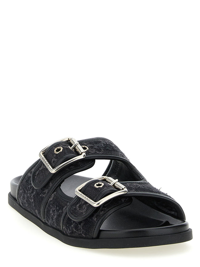 Gucci Gg Denim Slides