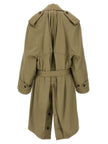 Balenciaga Draped Neck Trench Coat