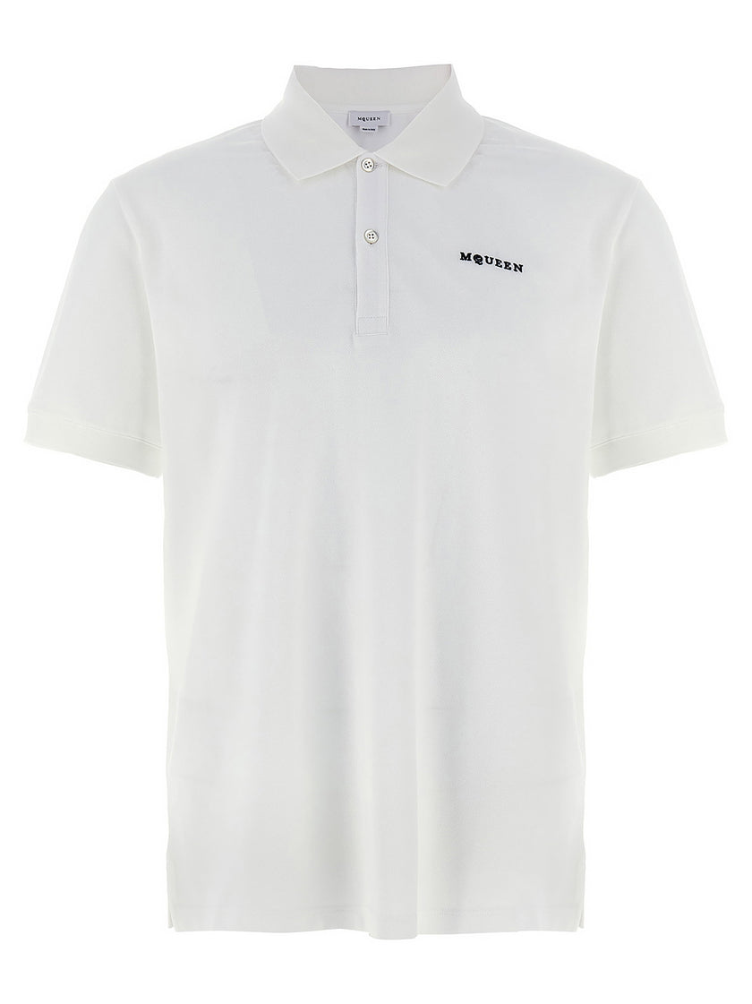 Alexander McQueen Logo Embroidery Polo Shirt