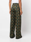 Ozwald Boateng Elastic waist printed cotton trousers