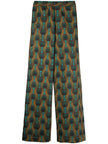 Ozwald Boateng Elastic waist printed cotton trousers
