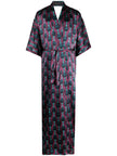 Ozwald Boateng Printed silk kimono dress