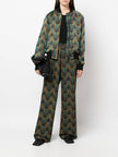 Ozwald Boateng Printed silk bomber jacket