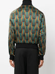 Ozwald Boateng Printed silk bomber jacket