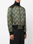 Ozwald Boateng Printed silk bomber jacket