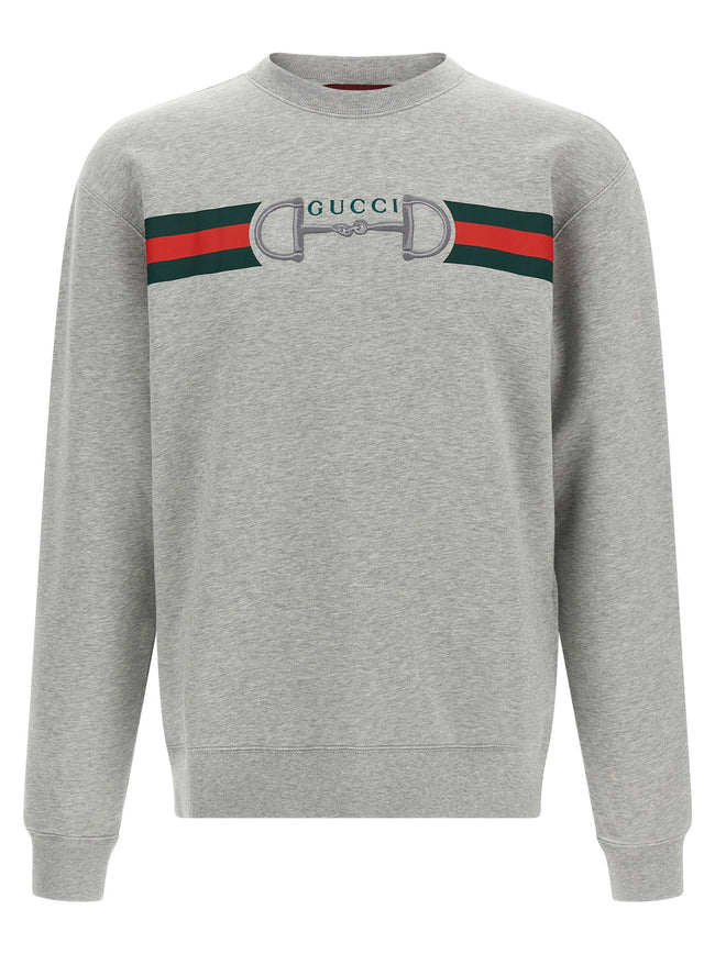 Gucci Web Ribbon And Horsebit Sweatshirt