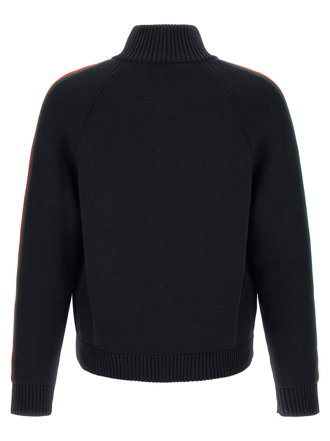 Gucci Web Ribbon Knitted Jacket