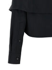 Balenciaga Crop Shirt Off The Shoulder