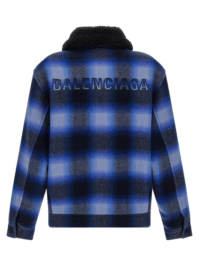Balenciaga Flannel Bomber Jacket