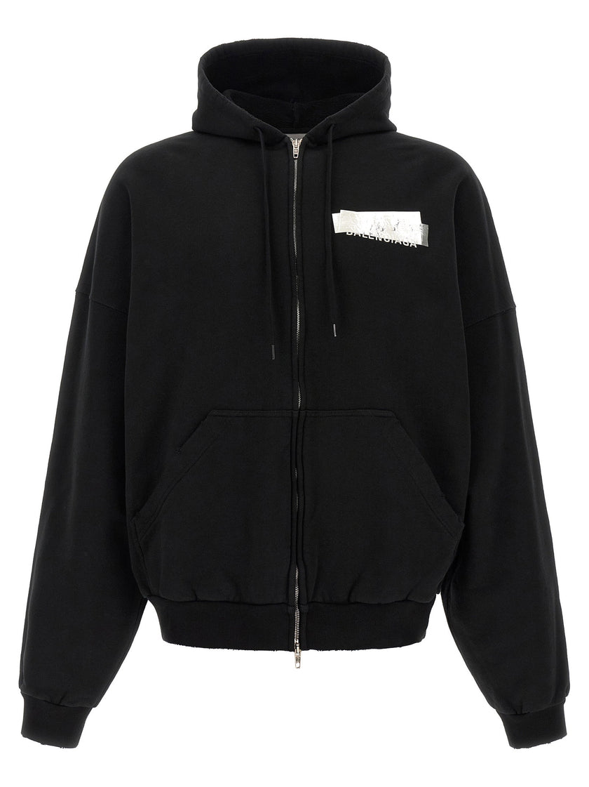 Balenciaga Silver Tape Hoodie