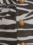 Balmain Lurex Zebra Skirt