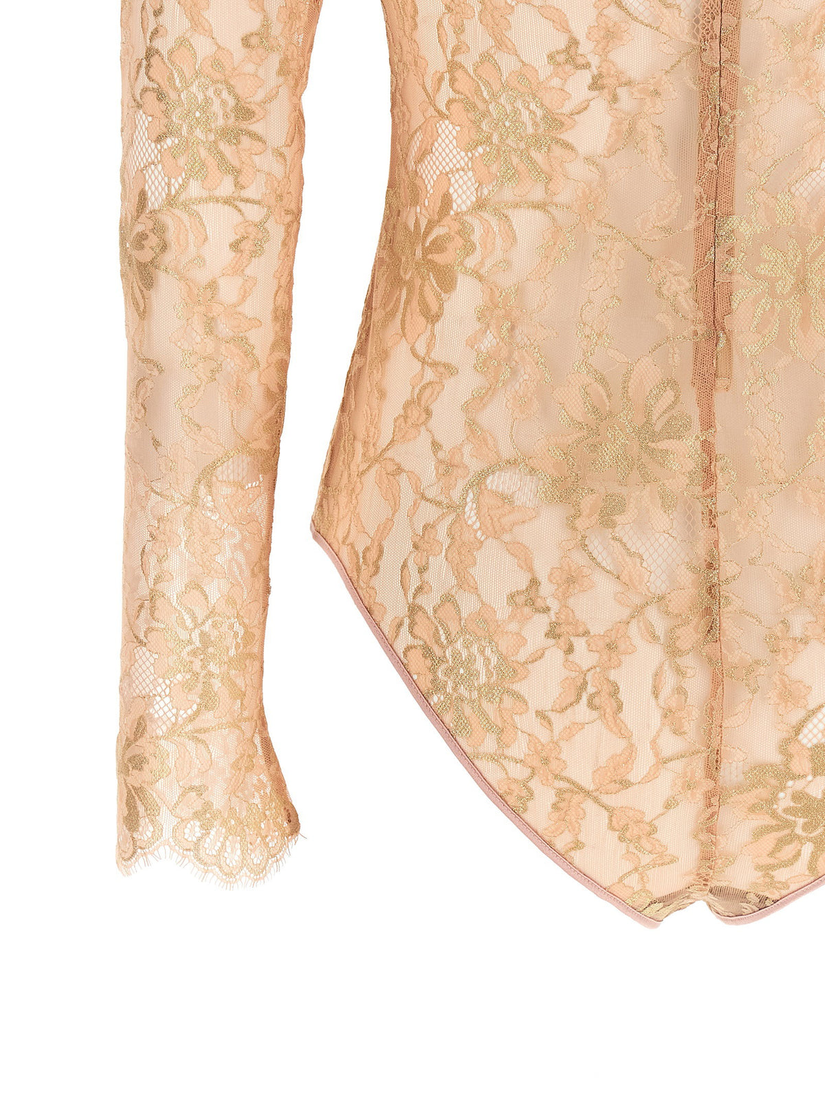Valentino Garavani Lurex Lace Bodysuit