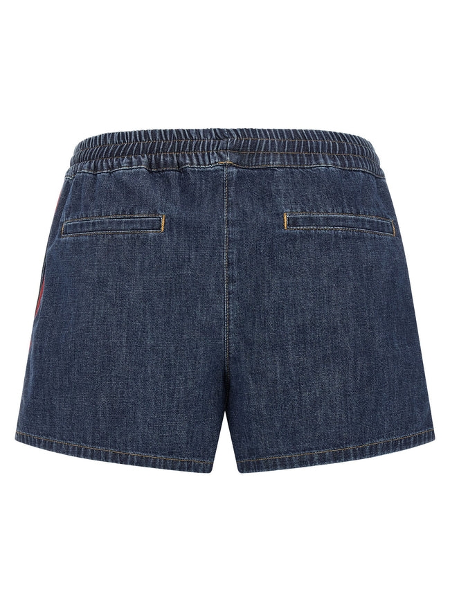 Valentino Garavani Chambray Denim Shorts