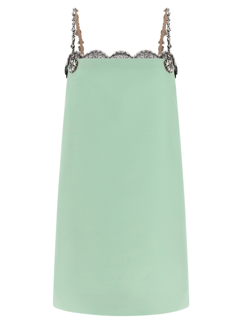 Valentino Garavani Crystal Embroidery Dress