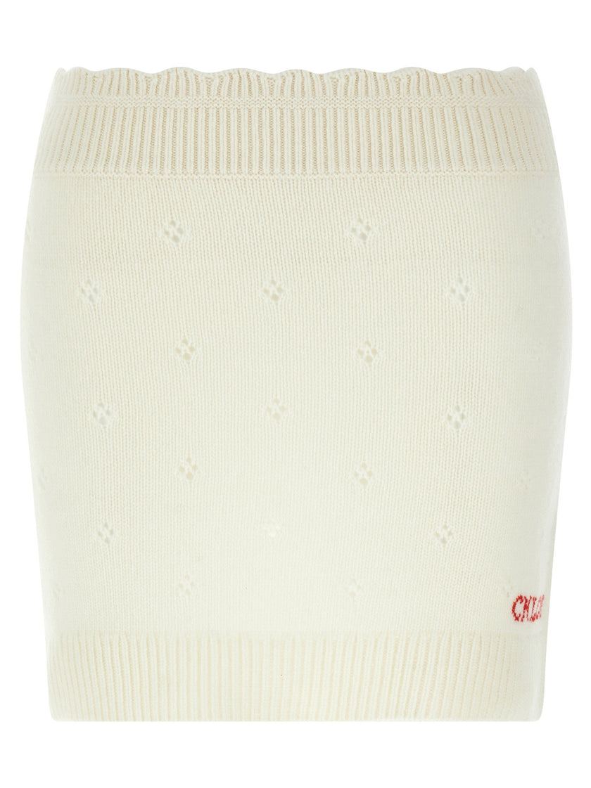 Chloé Jacquard Logo Skirt