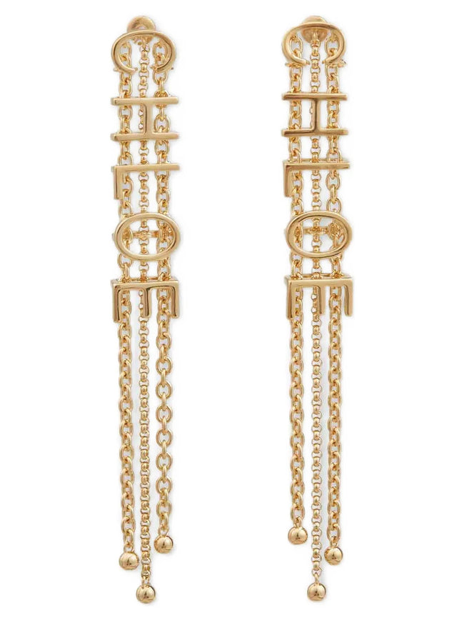 Chloé Lettering Pendant Earrings