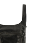 Ermanno Scervino Peplos Leather Top