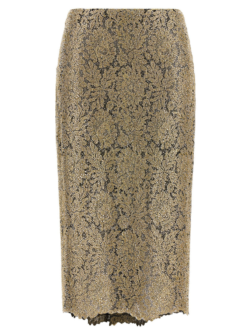 Ermanno Scervino Embroidered Tulle Skirt
