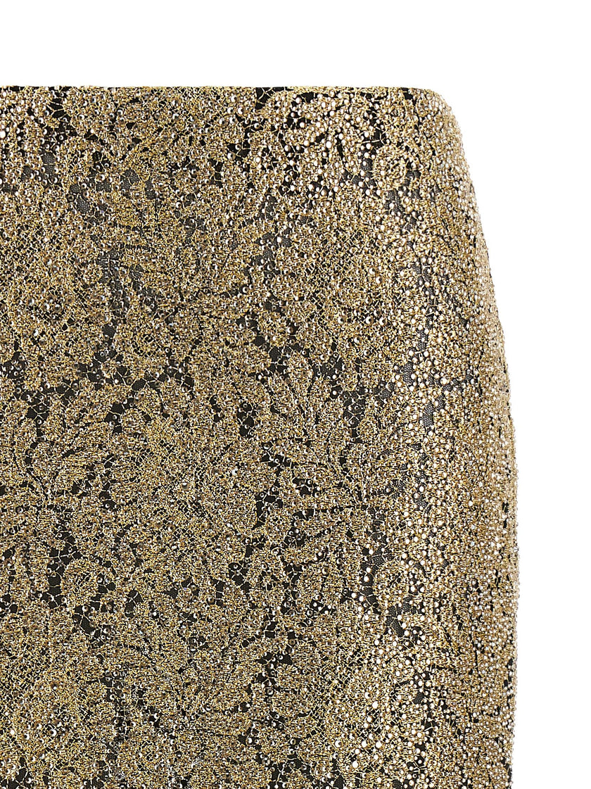 Ermanno Scervino Embroidered Tulle Skirt