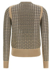 Ermanno Scervino Check Cardigan With Crystals