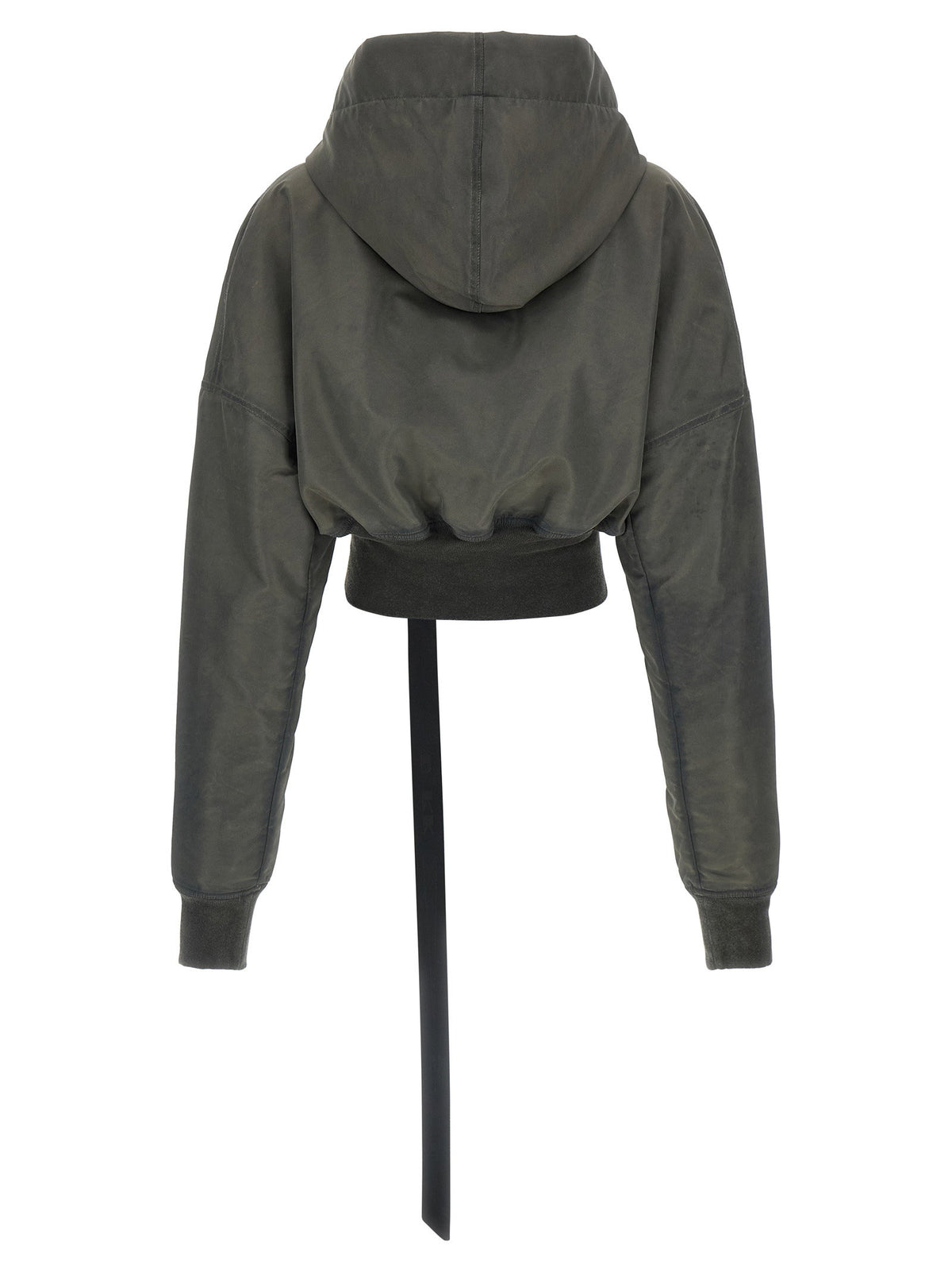 Drkshdw Hooded Cropped Flight Bomber Jacket