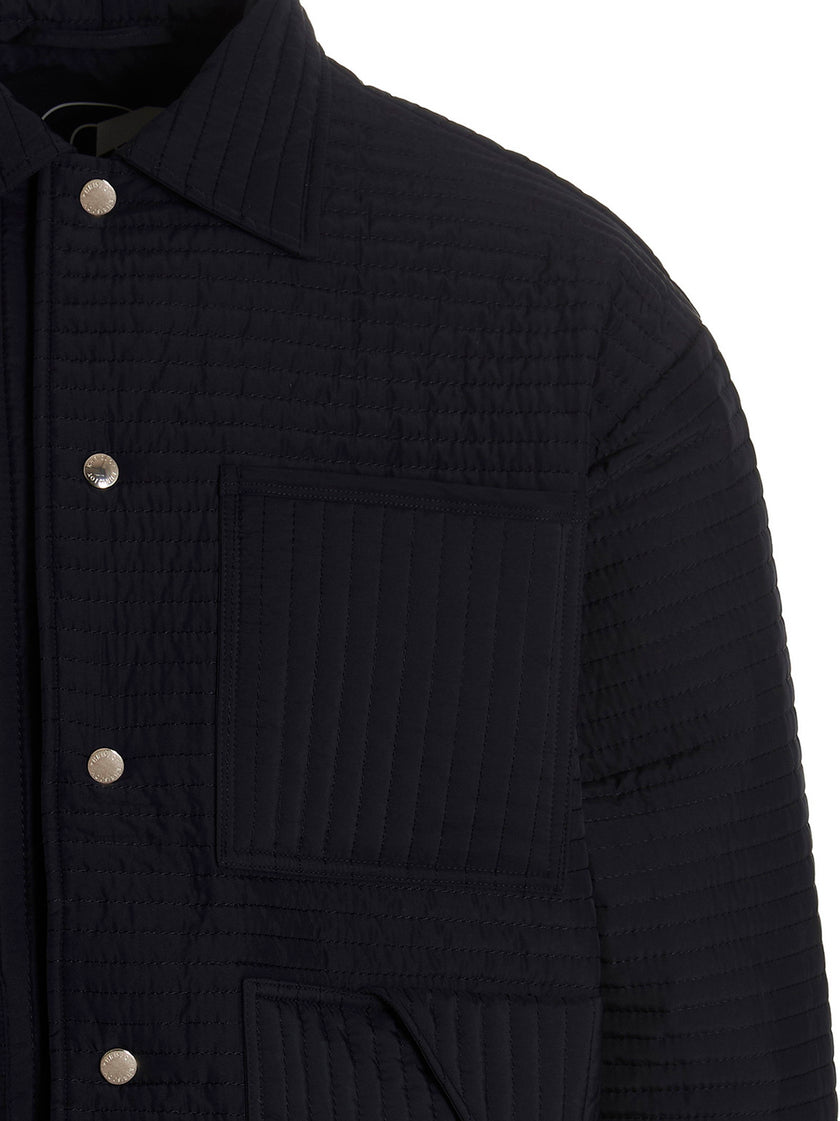 Khrisjoy Chore Quilted Stripes Down Jacket