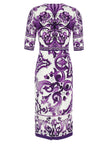 Dolce & Gabbana Maiolica Print Dress