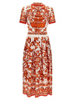 Dolce & Gabbana Maiolica Print Dress