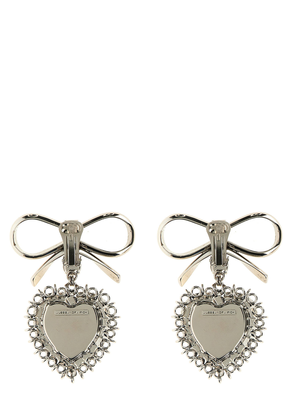 Alessandra Rich Metal Bow Earrings