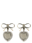 Alessandra Rich Metal Bow Earrings