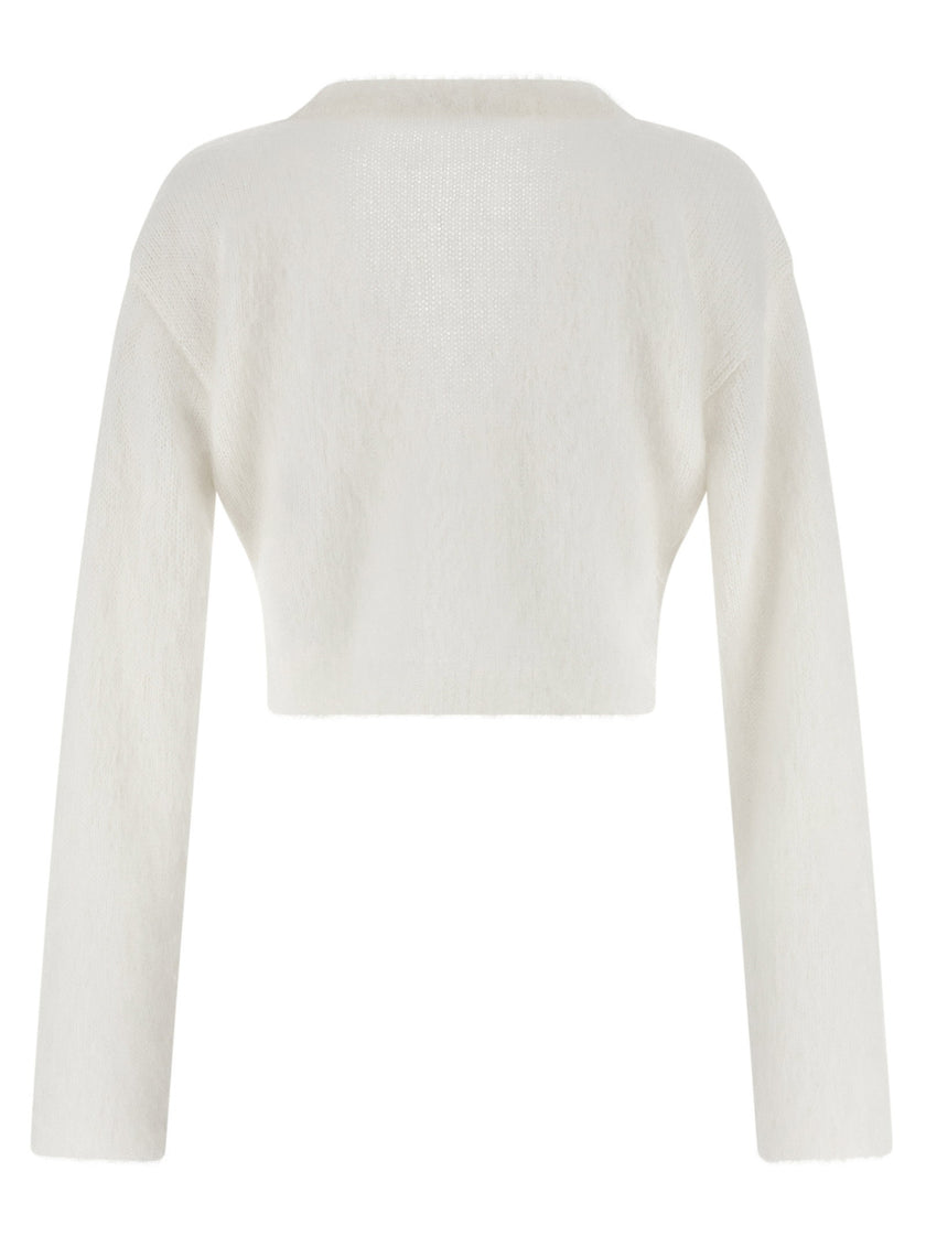 Alessandra Rich Carded Mohair Cardigan