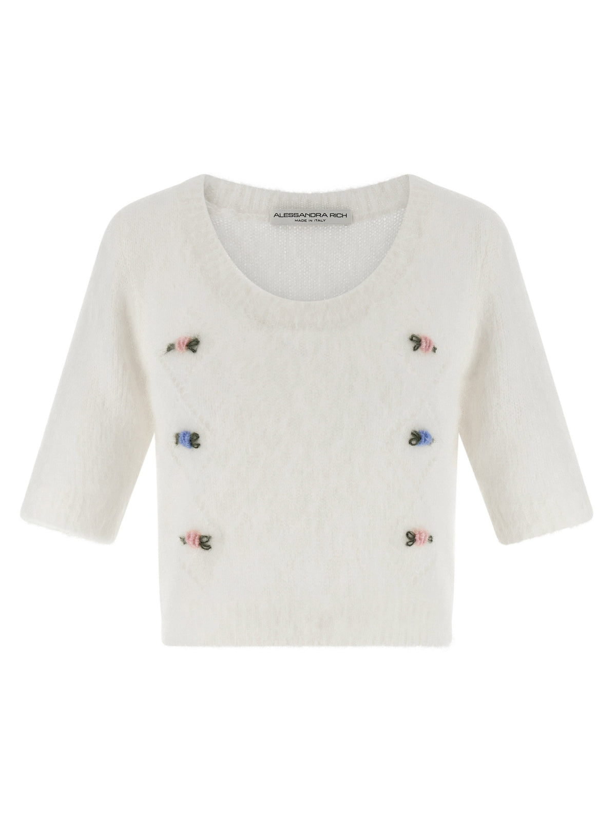 Alessandra Rich Carded Mohair Sweater