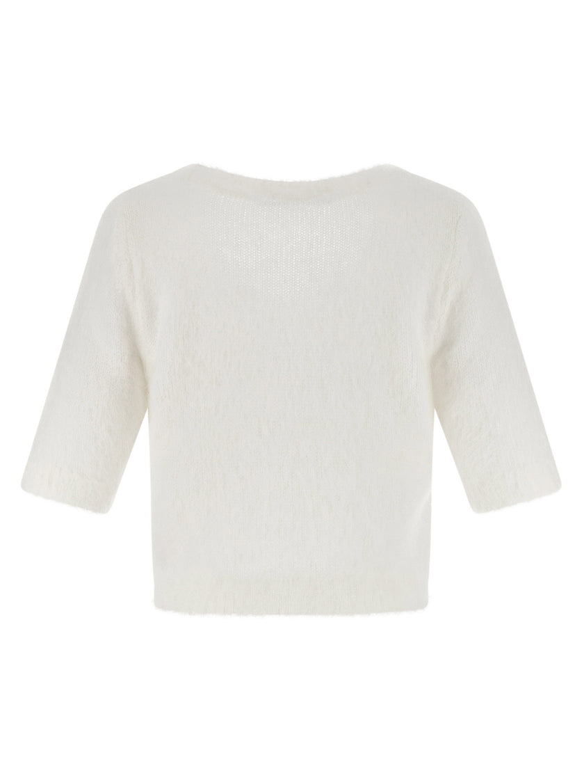 Alessandra Rich Carded Mohair Sweater