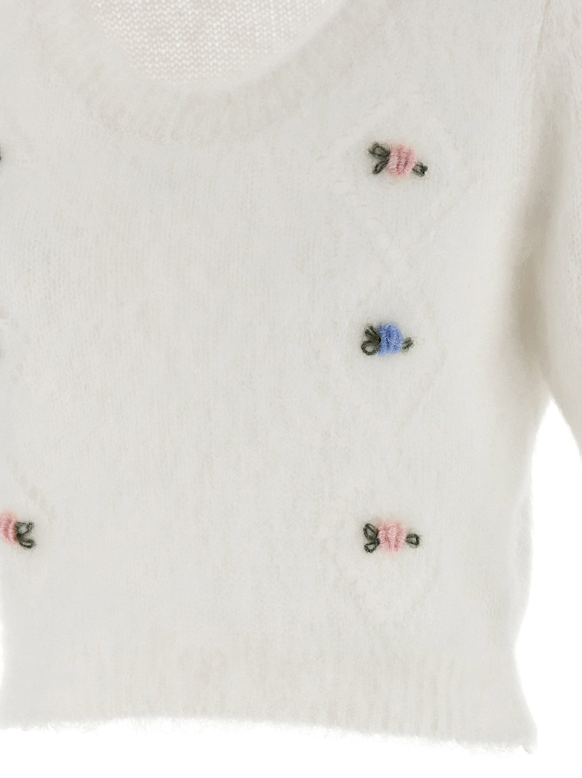 Alessandra Rich Carded Mohair Sweater