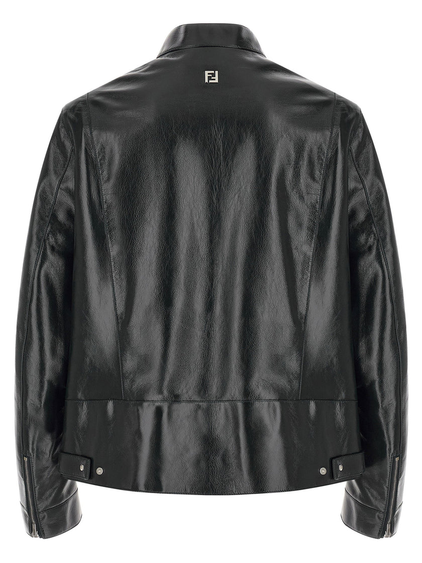 Fendi Lacquered Leather Blouson