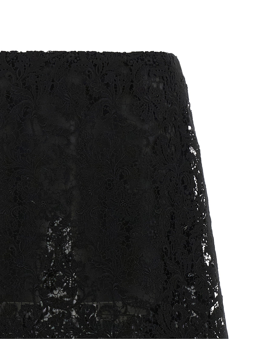 Fendi Macramé Lace Skirt