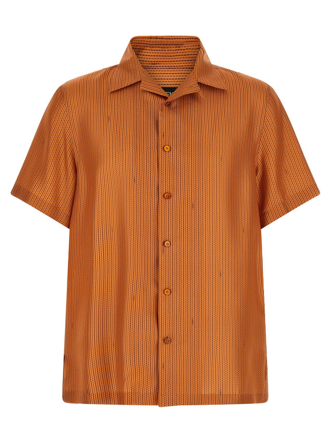Fendi Selleria Stitching Silk Shirt