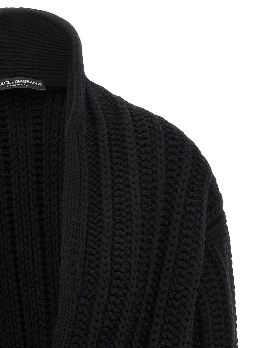 Dolce & Gabbana Coarse Wool Cardigan