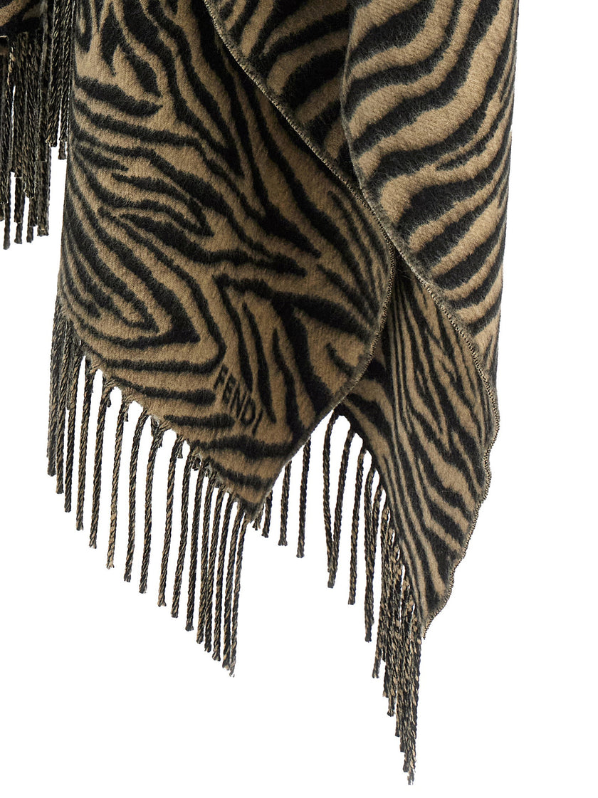 Fendi Tiger Poncho