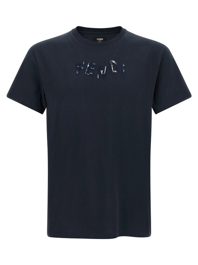 Fendi Logo Embroidery T-shirt
