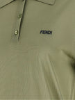 Fendi Shiny Viscose Polo Shirt