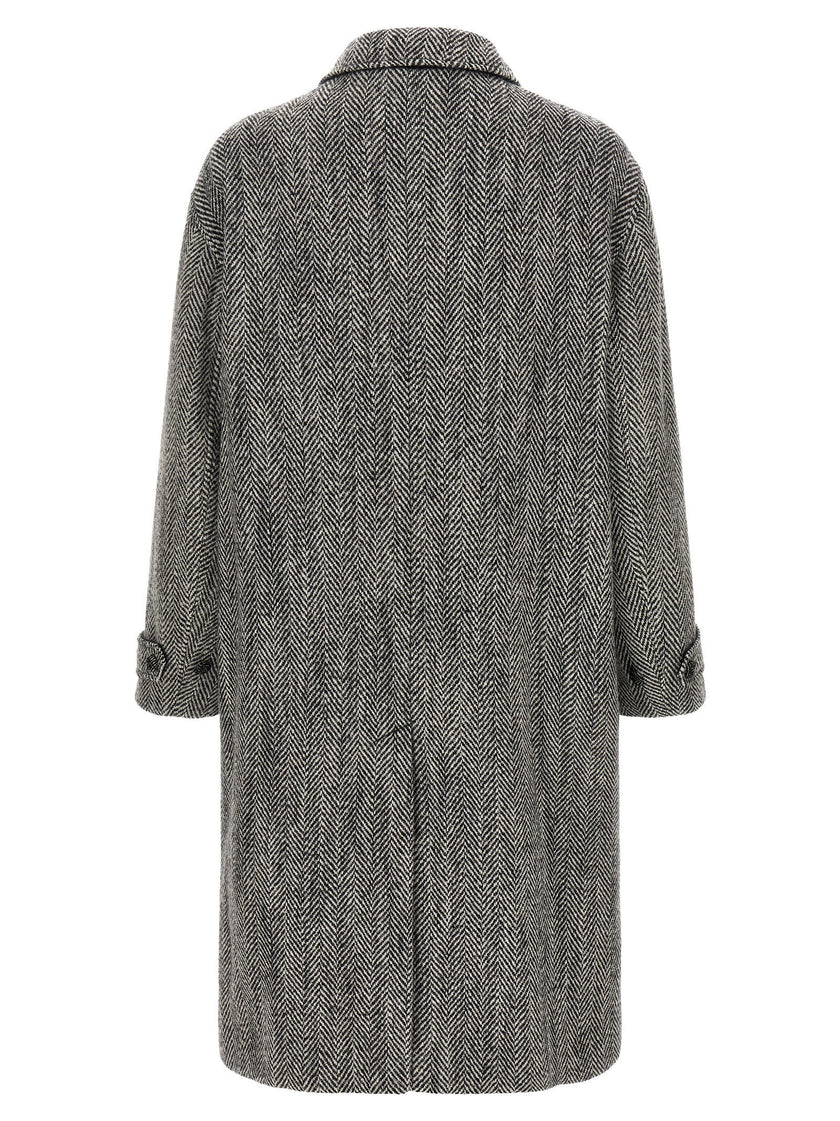 Dolce & Gabbana Chevron Wool Coat