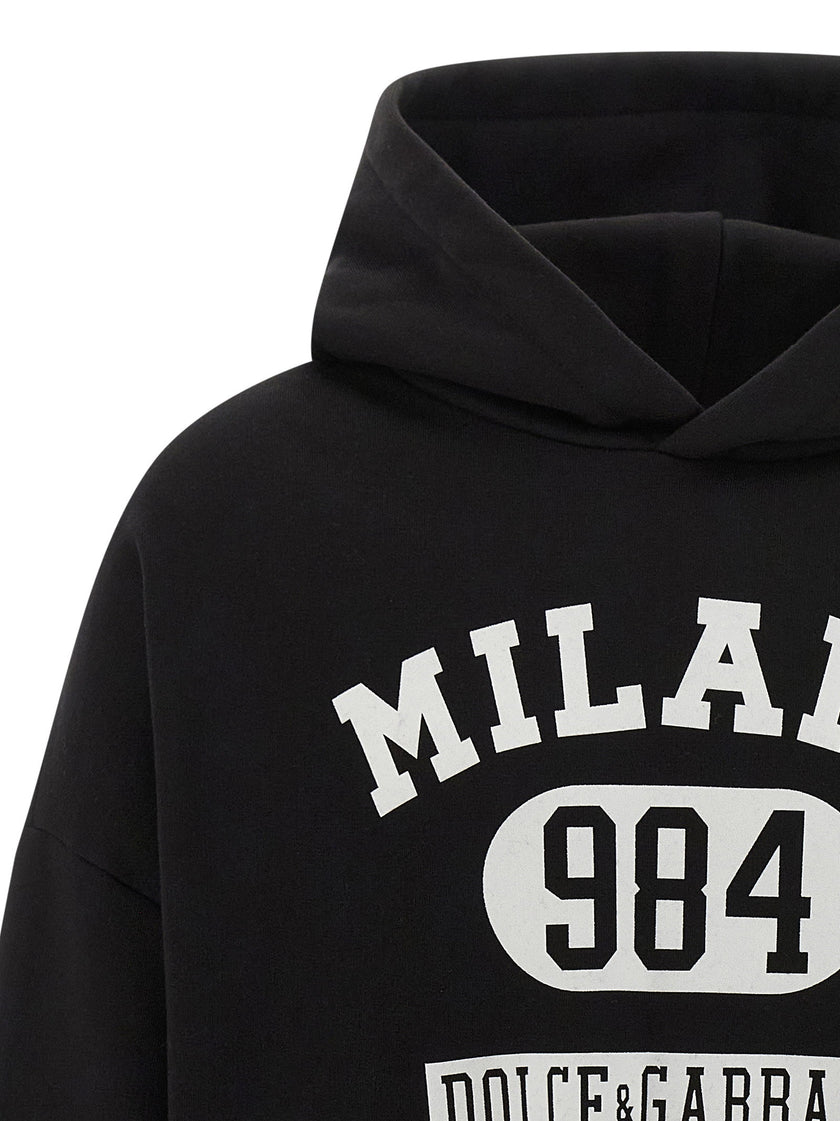 Dolce & Gabbana Flocked Print Hoodie