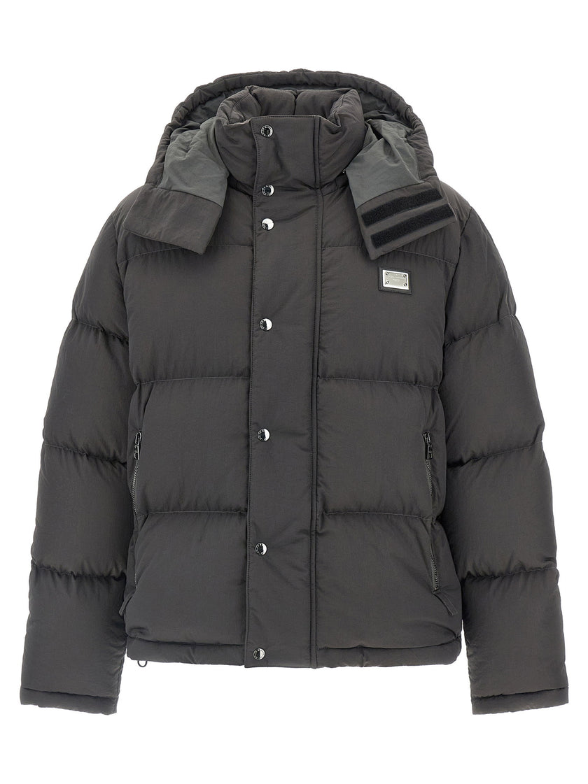 Dolce & Gabbana Logo Patch Down Jacket