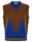 Marni M-shaped Intarsia Vest