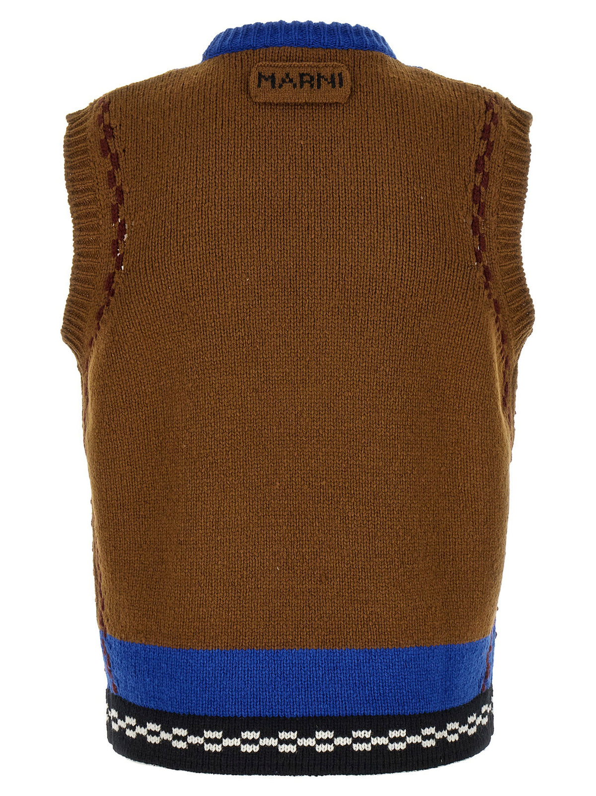 Marni M-shaped Intarsia Vest