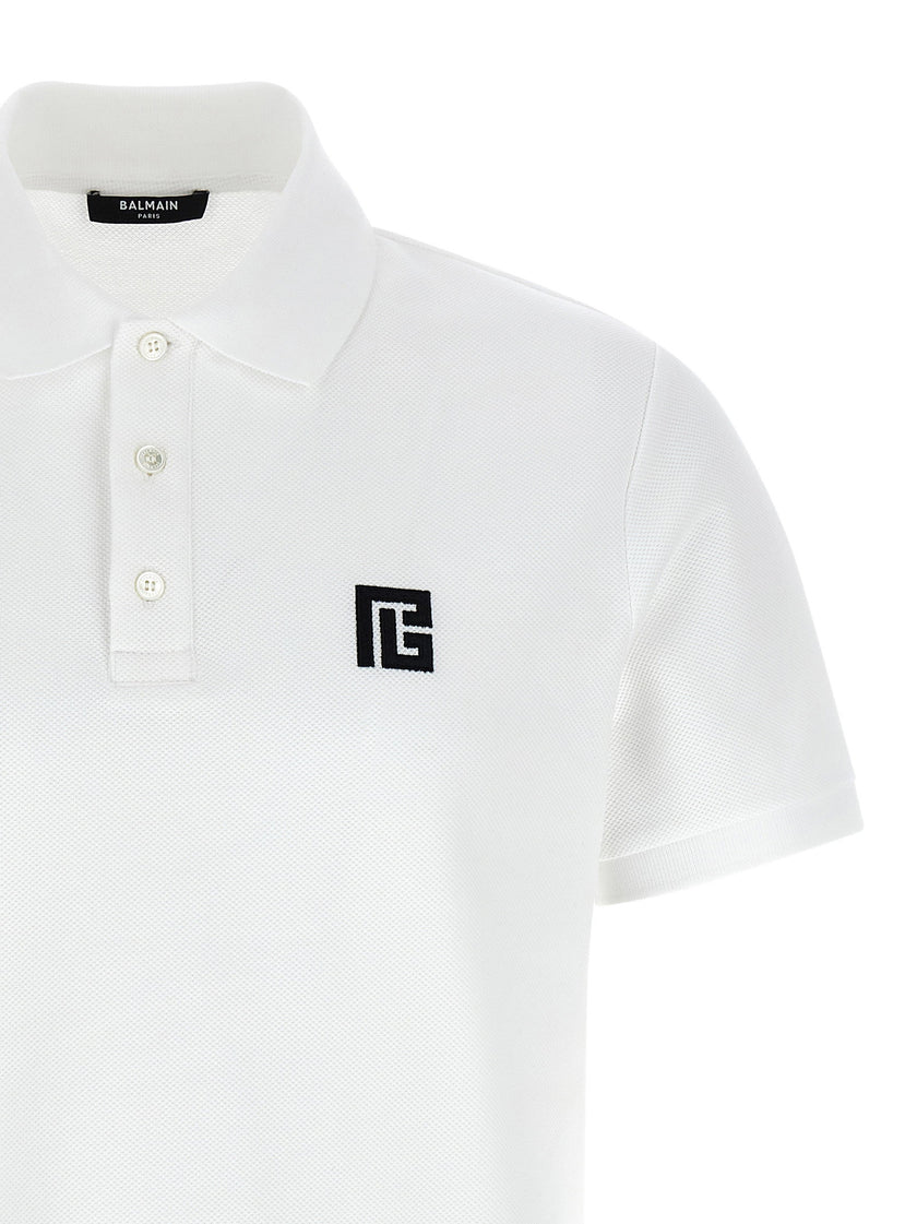 Balmain Embroidery Polo Shirt
