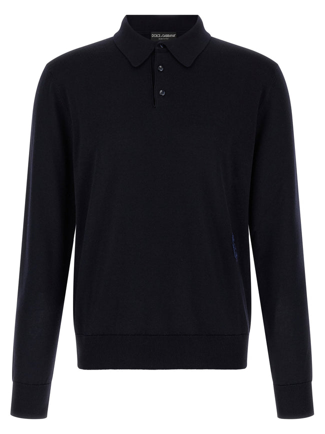 Dolce & Gabbana Virgin Wool Polo Shirt