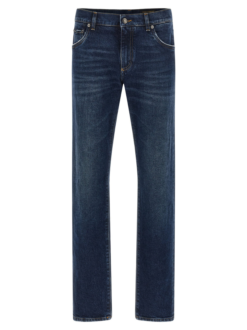 Dolce & Gabbana Logo Plaque Jeans