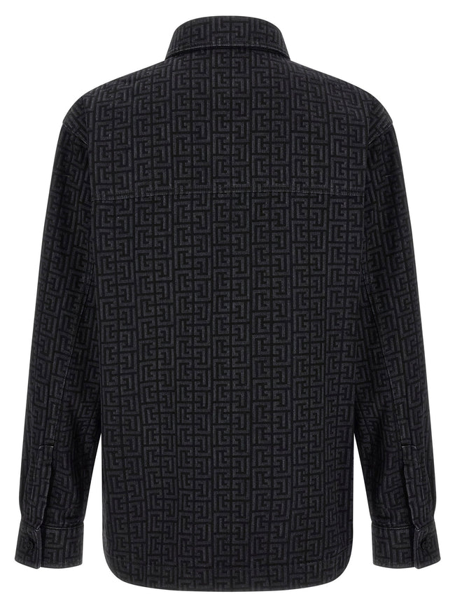 Balmain Monogram Pattern Overshirt
